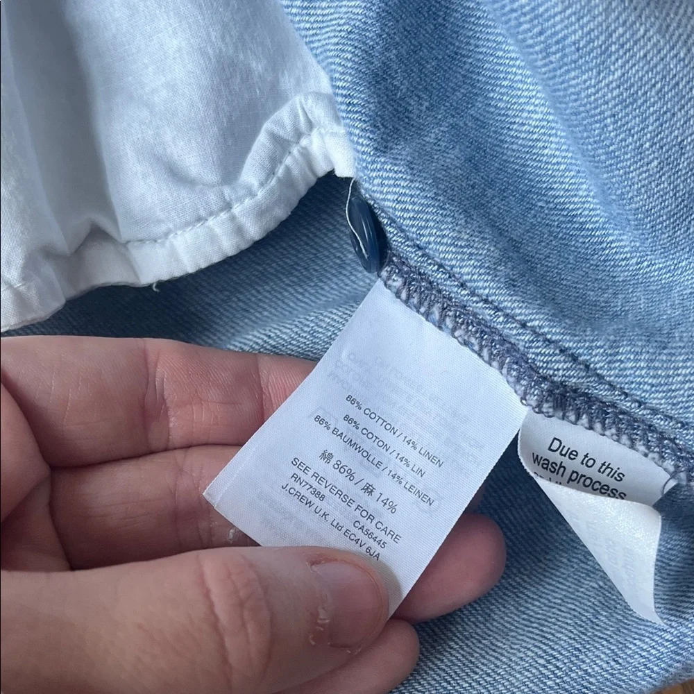 Madewell Blue Denim Midi Dress